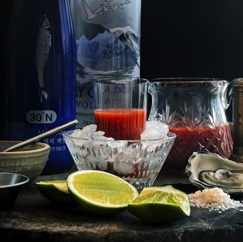 Image for article: Oyster bloody Chazzy shots 
