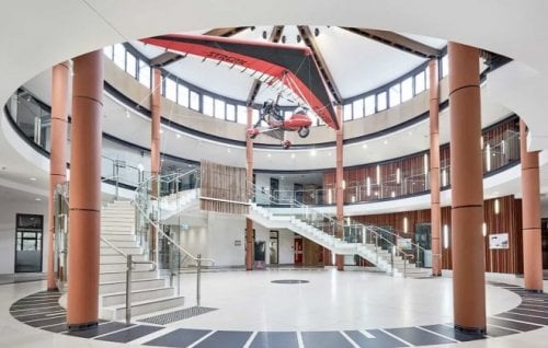 The senior school science centre at The King’s School in Parramatta.