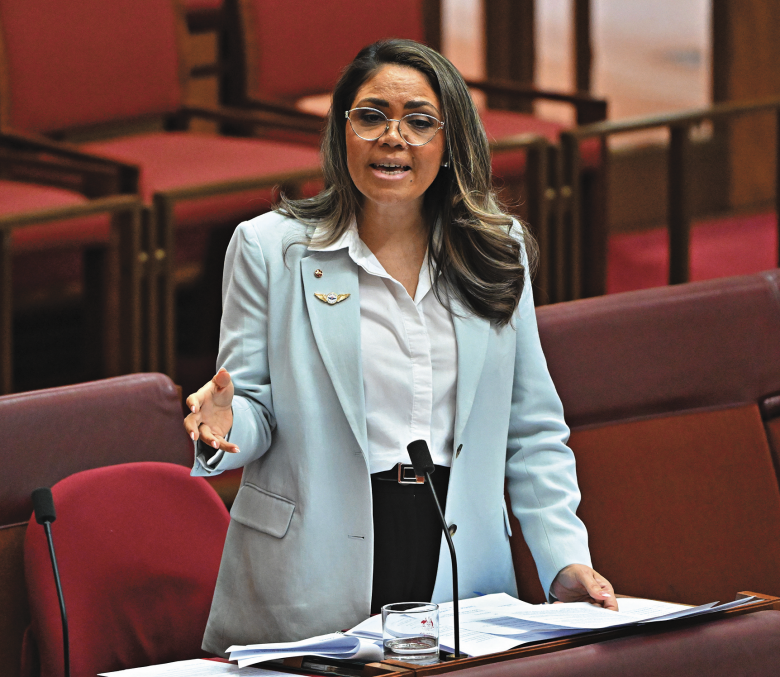 Senator Jacinta Nampijinpa Price.