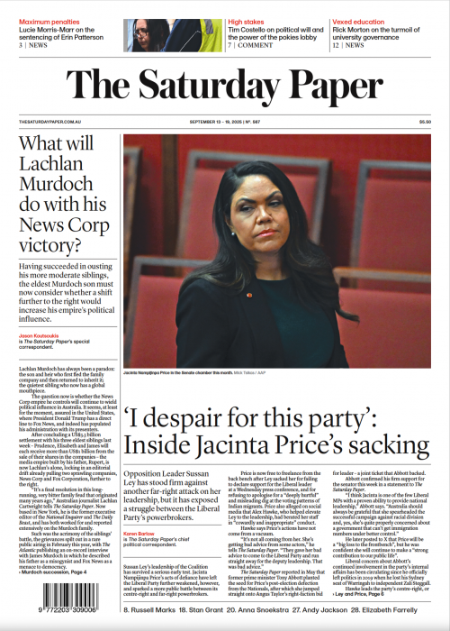 Read edition September 13 – 19, 2025 