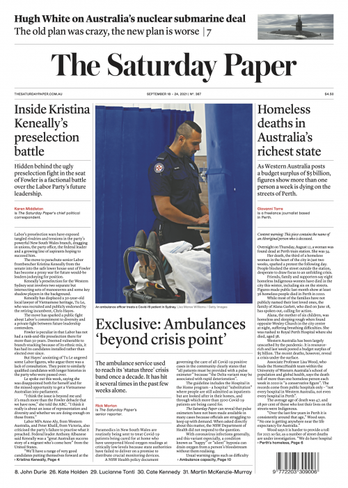 Read edition September 18 – 24, 2021 